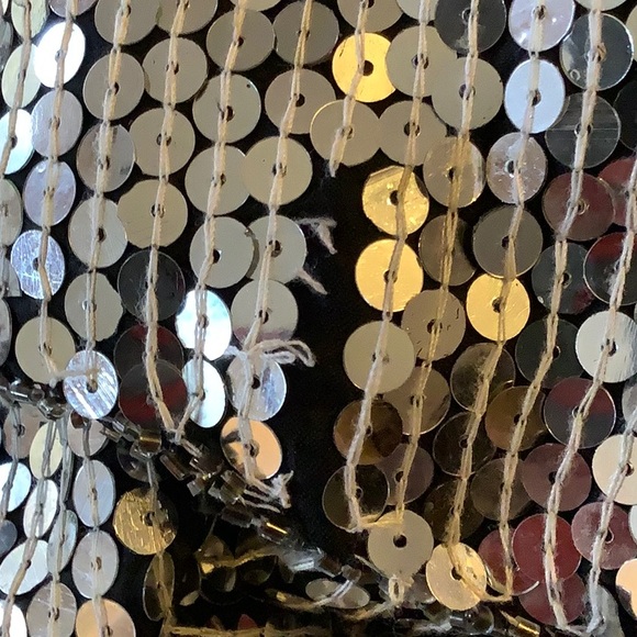 Joseph Le Bon Silk Sequin pearls. showstopper Blouse.Size Small vintage - Picture 8 of 10